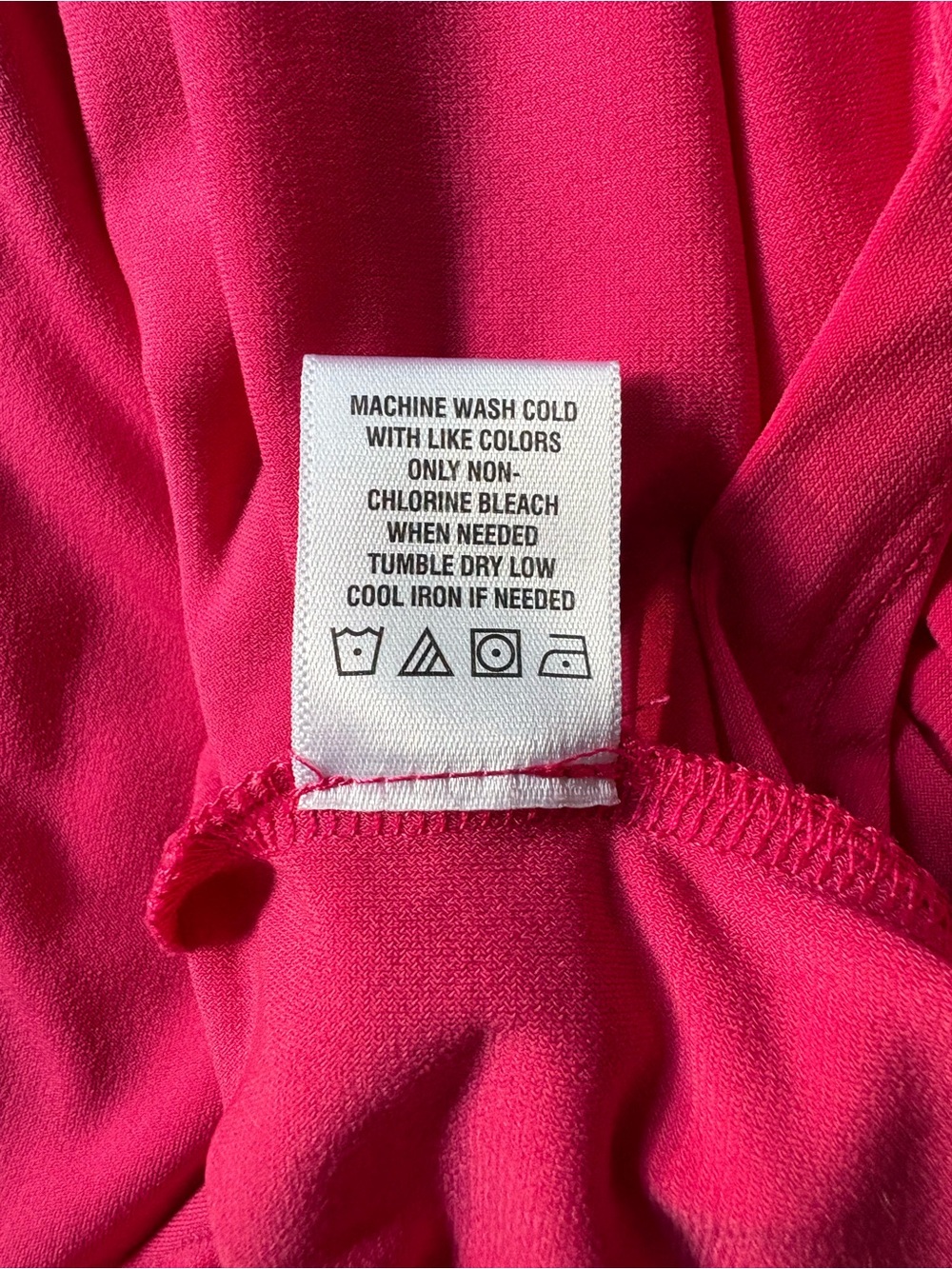 CeCe Hot Pink Square Neck Puff Sleeve Blouse - Picture 5 of 5